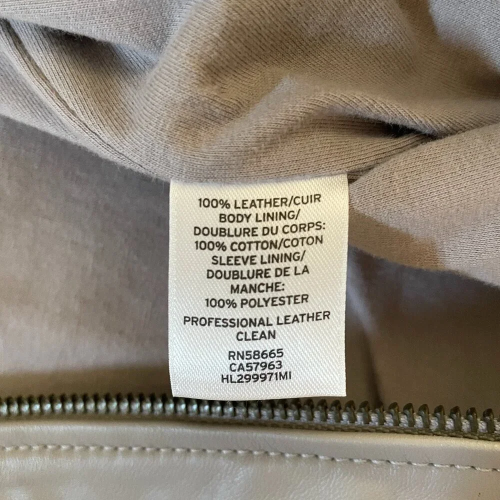 NWT Chelsea28 Women's 100% Leather Cropped Jacket